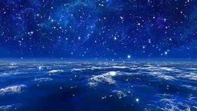 浪漫星空大海夜景粒子视频的预览图